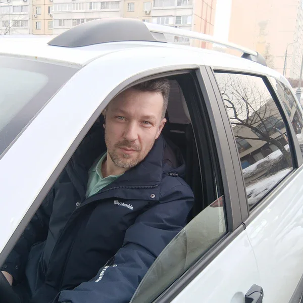 Александр Мясников по дороге к клиенту